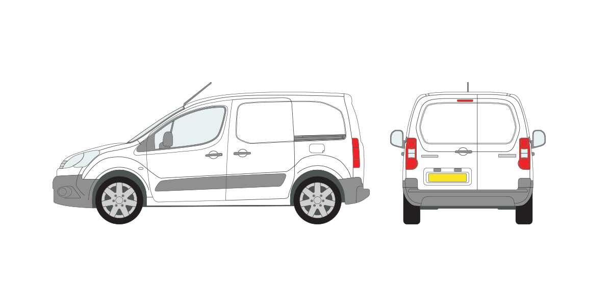 Berlingo 2008 onwards L1 - Twin Door Photo