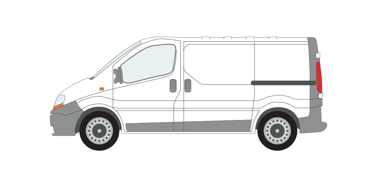 Trafic 2002 - 2014 SWB (Low Roof) - Tailgate Photo